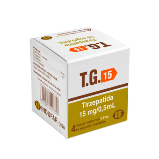 Tirzepatida T.G 15mg/vial (4 vials = 60mg) {REFRIGERADO} Indufar