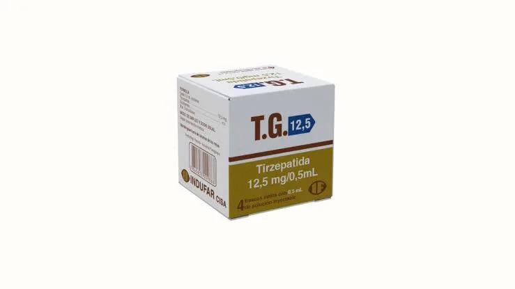 Tirzepatida T.G 12.5mg/vial (4 vials = 50mg) {REFRIGERADO} Indufar