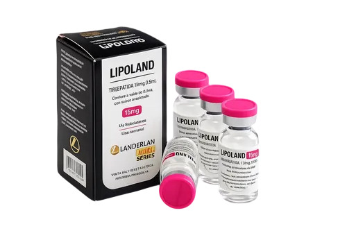 Tirzepatida Lipoland 15mg/vial (4 vials = 60mg) {REFRIGERADO} LanderGold