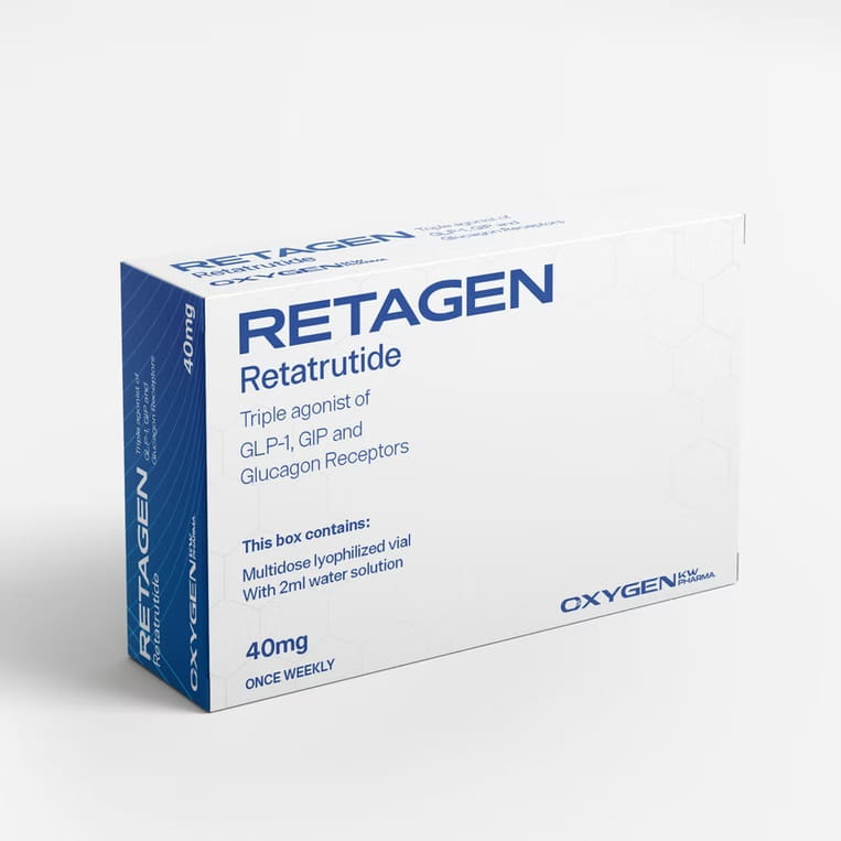 Retatrutida 40mg/vial Liofilizada (1 vial = 40mg) OxygenKW